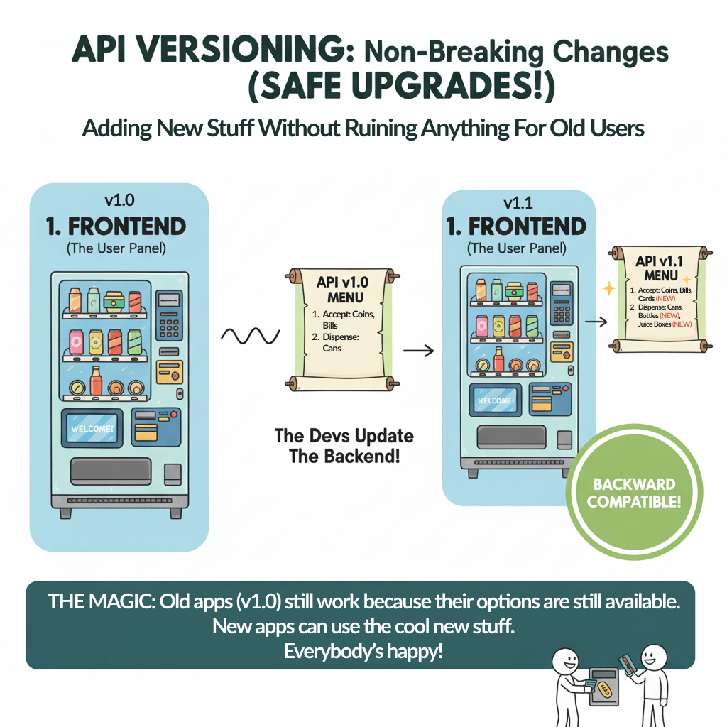 API Versioning: Non-Breaking Changes - How to add new features while maintaining backward compatibility